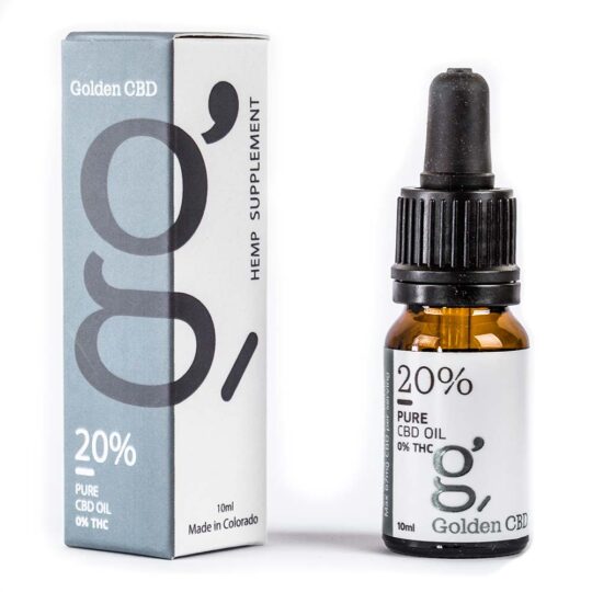 שמן CBD 20% של חברת גולדן CBD (Golden CBD)עם 2000 mg סיבידי