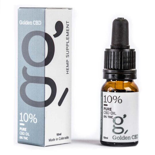 שמן CBD 10% של חברת גולדן CBD (Golden CBD)עם 1000 mg סיבידי