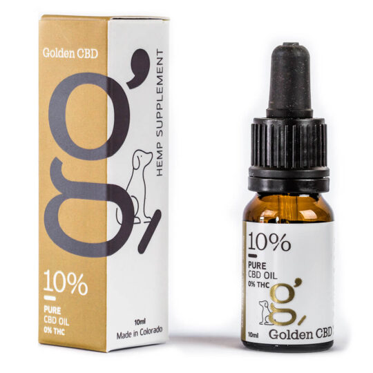 שמן CBD לחיות מחמד עם 1000 מ"ג סיבידי טהור של גולדן CBD (Golden CBD)