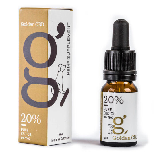 שמן CBD לחיות עם 2000 מ"ג סיבידי טהור של גולדן CBD (Golden CBD)