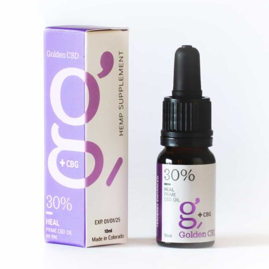 שמן CBD עם CBG בריכוז של 30% ו-3000 mg סיבידי של גולדן CBD (Golden CBD)